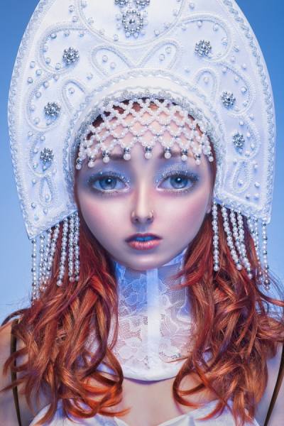 Photograph Quality Pixels Kokoshnik Doll on One Eyeland
